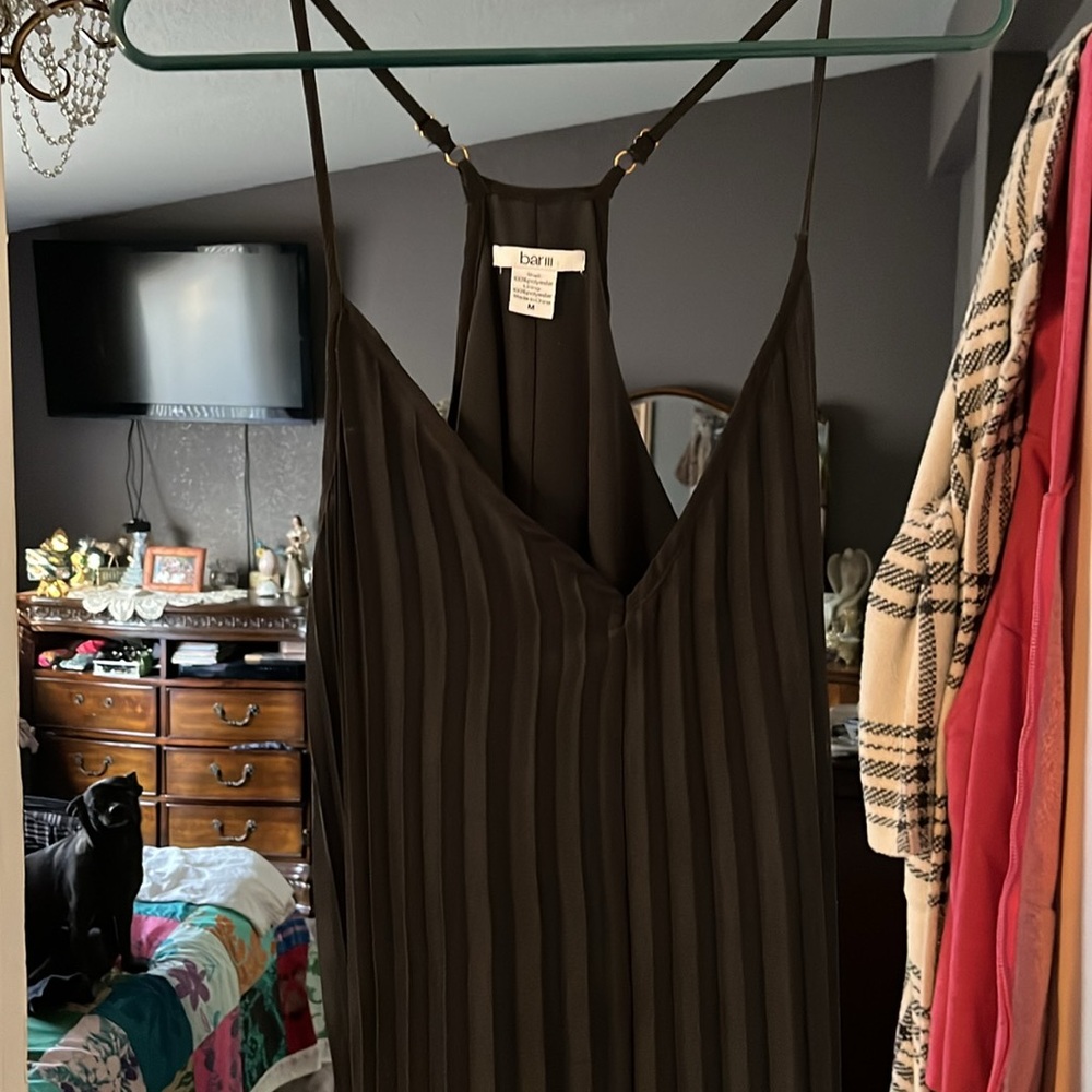 Bar3 ombre spaghetti, strap, razor back accordion, polyester,lined like new - Picture 2 of 8